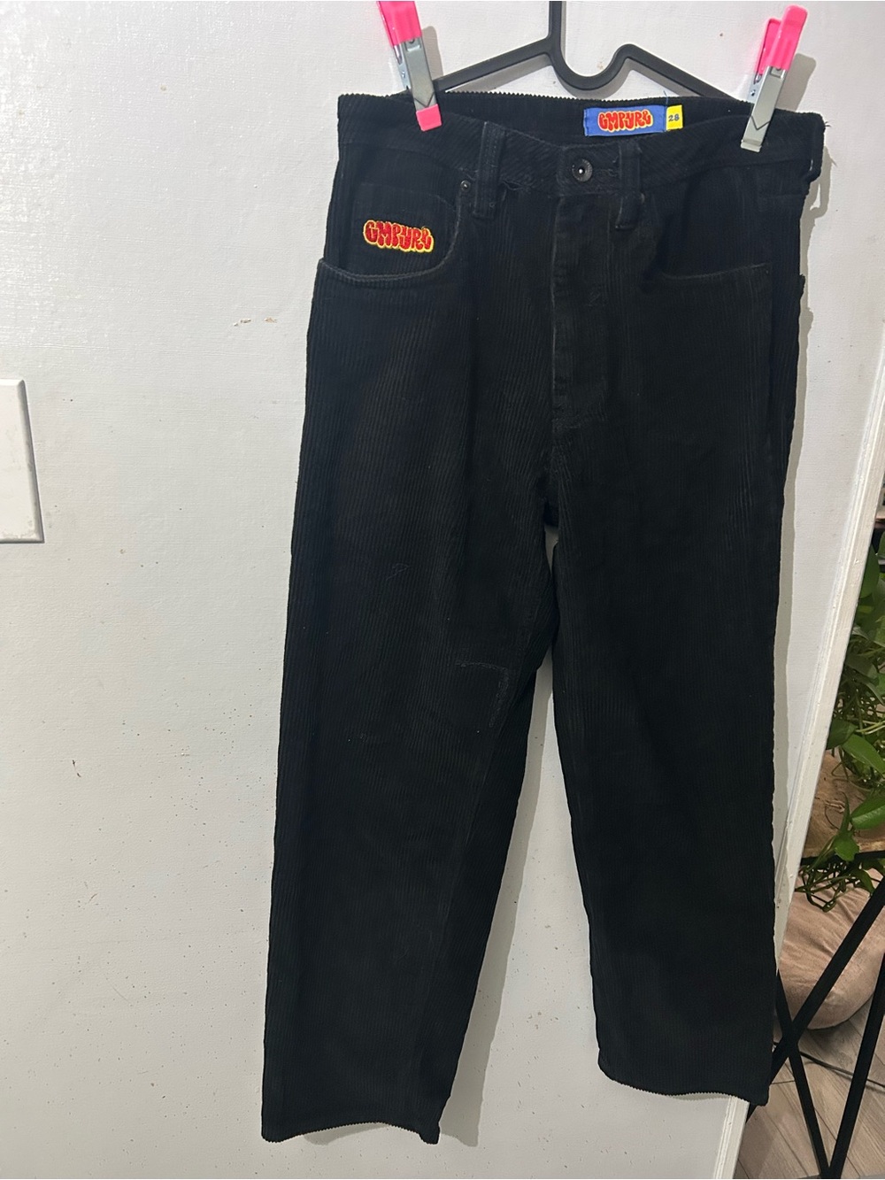 Empyre Black Corduroy Men’s Pants - Straight Fit